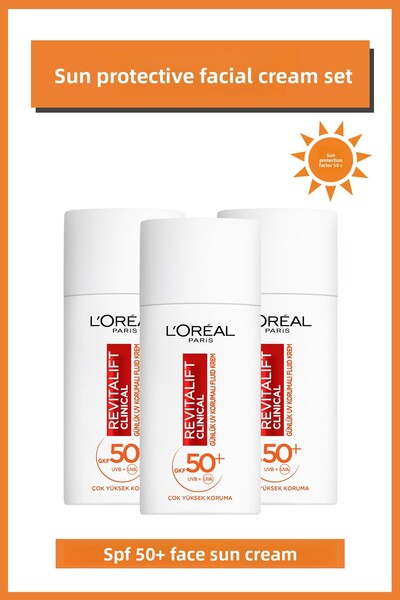 L'Oreal Paris 3-Pack Revitalift Clinical Vitamin C Facial Sunscreen 50+ Spf