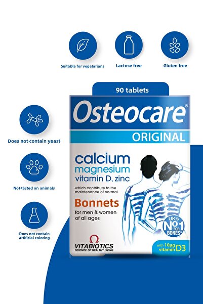 Osteocare Bone Health Vitamin Containing Calcium, Magnesium, Zinc, Vitamin D ...