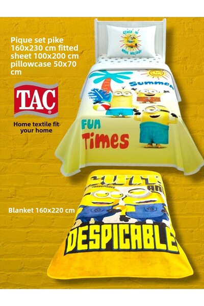 Taç Αδειοδοτημένο σετ κρεβατιού και κουβέρτα για μονό άτομο