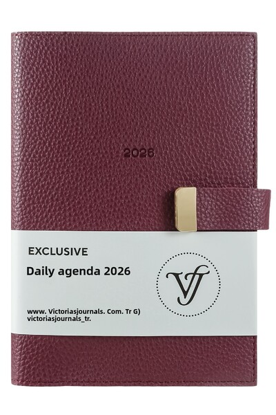Victoria's Journals Exclusive 2026 Daily Agenda A5 (14X21Cm) Ivory 80Gr. The Inside Can Be Changed.