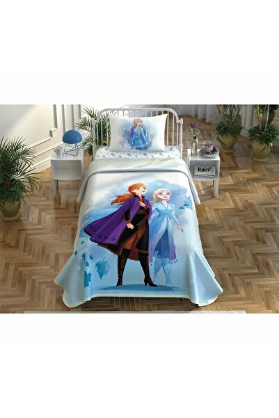 Taç Disney Frozen 2 Sister Cotton Licensed Single Pique Set with 100x200 Cm Sheets