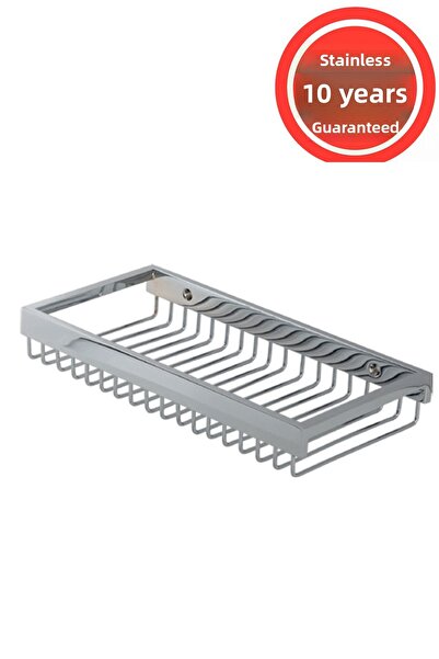 BanyomHome حامل شامبو من النحاس المقاوم للصدأ من كليك، مقاس 15×25، رف حمام لح...