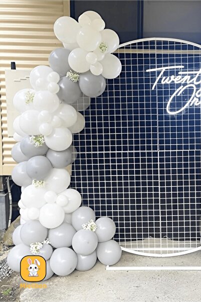 Mielibon 10 Pcs Gray Balloons - Pastel Colors