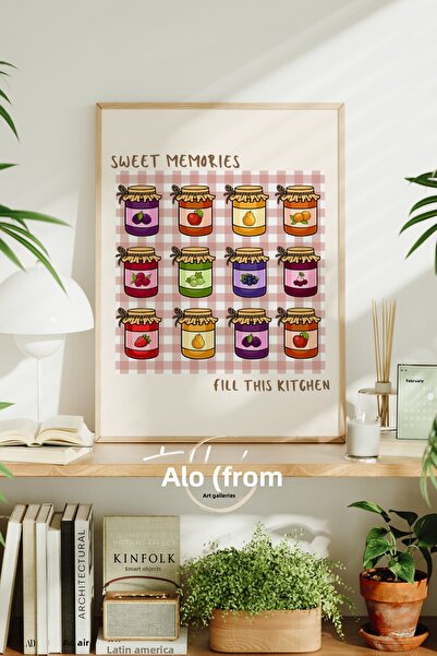 tablodea Borcane de gem minimaliste Decor pentru bucătărie Tablou poster înră...