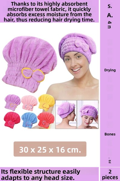 Wintoup Capac de uscare a părului din microfibră, flexibil, cu absorbție rapi...
