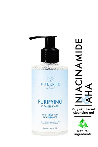 Polente Natural جل منقي ومنقي - للبشرة الدهنية والمعرضة لحب الشباب (200 مل)