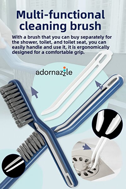 adornazzle Multi-Functional Cleaning Brush, Bathroom, Balcony Brush, Brush for Cleaning between Tiles