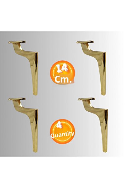 CAN METAL 14 CM picior metalic pentru scaun, picior pentru mobilă, picior pen...