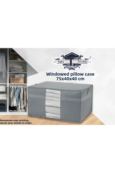 Tvl Home منظم وسائد مع نافذة للتخزين تحت السرير