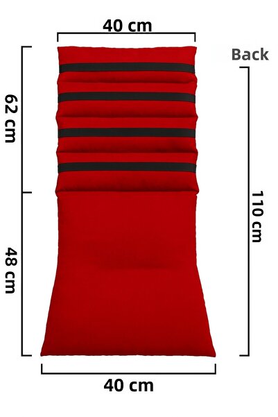 Ruxwoiw Orthopedic Sitting and Backrest Cushion – Red |   Washable, Comfortable and Ergonomic Design