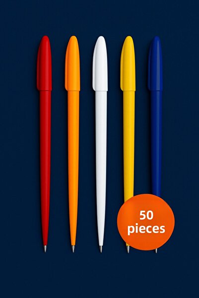 EGESTA قلم حبر جاف تيرن أب 50 عبوة - ألوان متنوعة