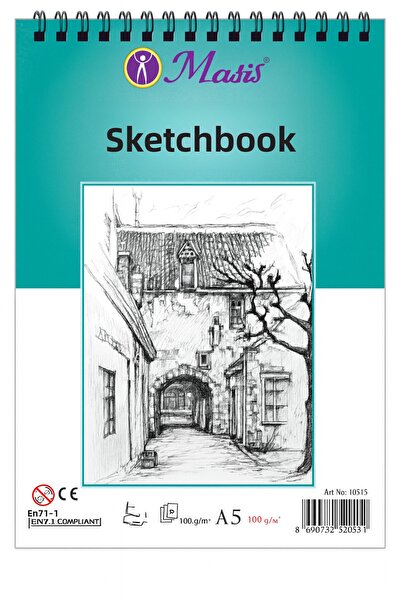 KarmaOfis Sketch Pencil (Hb, 2B, 3B, 5B) and Notebook Set (A5 90 Gr)
