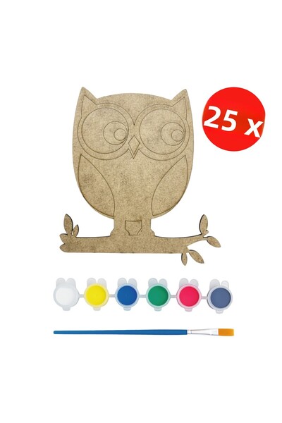 KİDOSE لوحة رسم البومة الخشبية - نشاط جماعي - نشاط تعليمي في الفصل الدراسي وا...