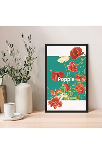 Zevahir Mobilya Dekorasyon 1 bucată MDF negru podea gri închis Minimal cadru ...