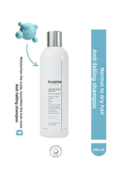 DermoNad Anti-Hair Loss Shampoo for Normal/Dry Hair 300 ml (Nad+, Keratin, Bi...