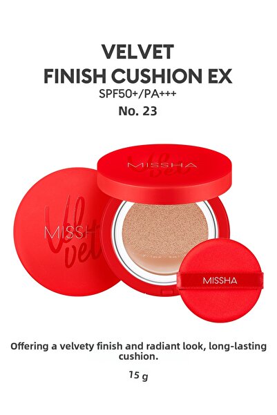 Missha كريم أساس مخملي غير لامع يوفر مظهرًا مخمليًا 15 جم كريم أساس مخملي بمع...