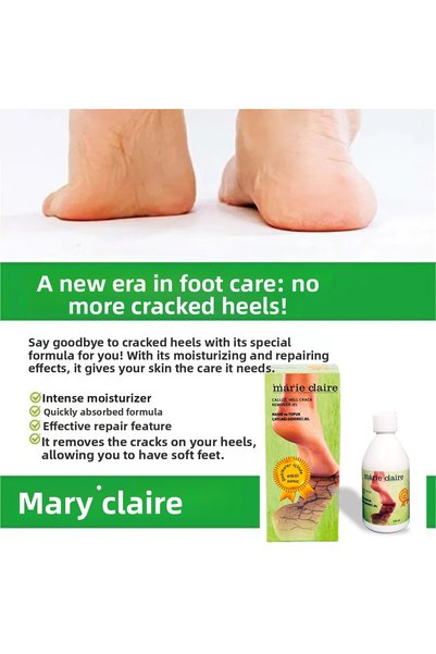 Marie Claire Foot Care Callus Heel Crack Remover Gel 250ml Powerful Formula