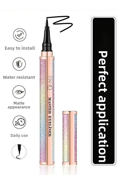 Zeonella Beauty قلم تحديد العيون السائل من روز كريستال مقاوم للماء