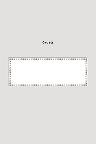 Lucena Ξύλινη Ορθογώνια Βάση Δίσκου Καλαθιού 12x20 cm 6 Τεμάχια Λευκό 3mm