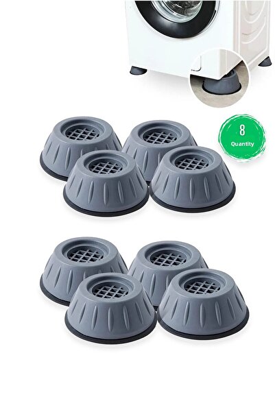 Ganjem White Goods Riser 8-Piece Washing Machine Dishwasher Refrigerator Riser Anti-Vibration Device