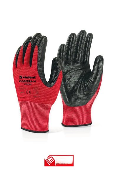 EmirtaşPazarlama Emirtaş Violent Zebra Work Gloves No:10 |   Professional Protective Glove