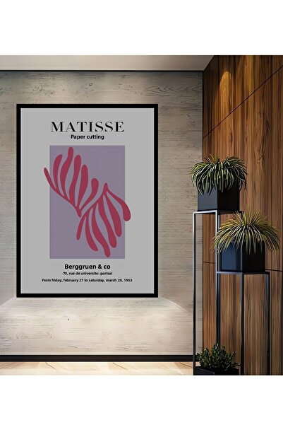 Teona Ahşap Tablou decorativ din lemn dreptunghiular Matisse Papiers Decoupes...