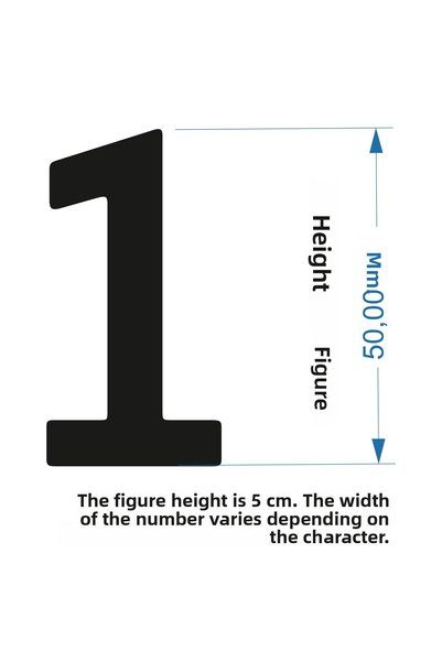 Mood Stencil Stencil Number Painting Template X010-Number Number Height 5 cm