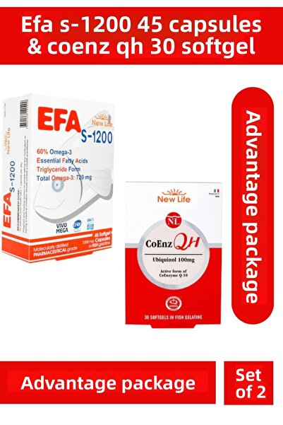 New Life ايفا S-1200 - 45 كبسولة وكوينز Qh 30 سوفتجيل نيوتريشون