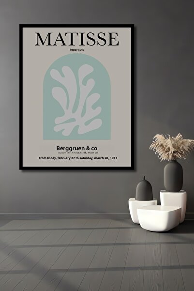 Teona Ahşap Tablou decorativ din lemn dreptunghiular Matisse Papiers Decoupes Aspect cadru