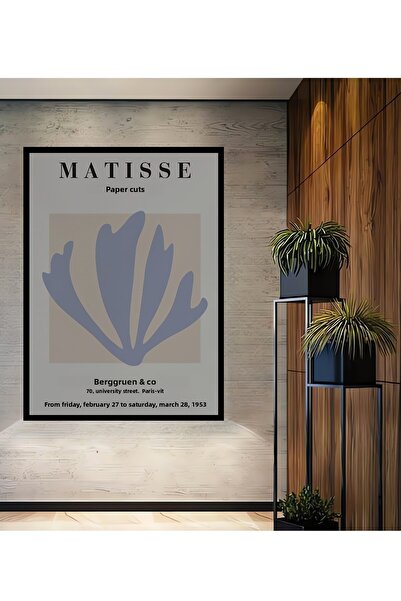 Teona Ahşap Tablou decorativ din lemn dreptunghiular Matisse Papiers Decoupes...