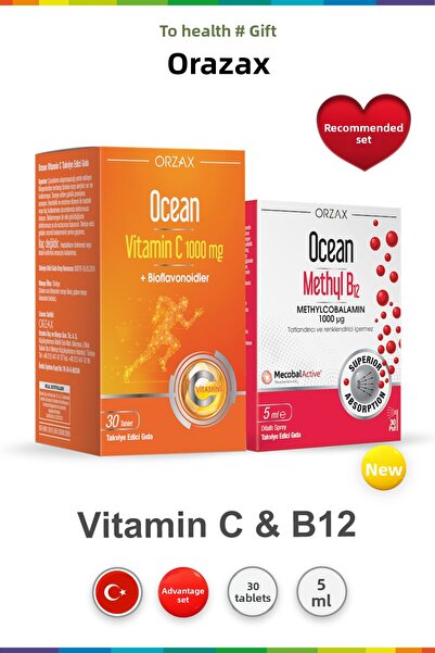 Ocean Vitamin C 30 Tablets & Methyl B12 5 ml