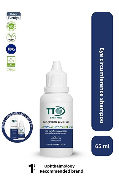 TTO Eye Contour Shampoo Gentle Makeup Removal 45 ml + 15 ml Oil-Based Daily Care
