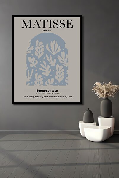 Teona Ahşap Tablou decorativ din lemn dreptunghiular Matisse cu aspect de rama de expoziție Broken Crown