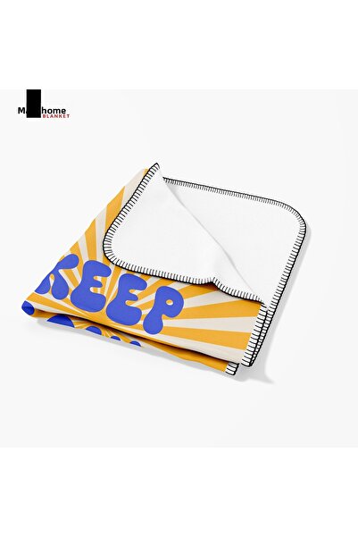 Marte Home Polar Tv Blanket 100X170 cm Single Side Printed Yellow