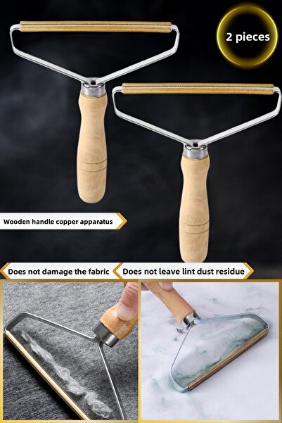 Hombak 2 bucăți Suport din lemn cu cap de cupru pentru colectarea scamelor de...