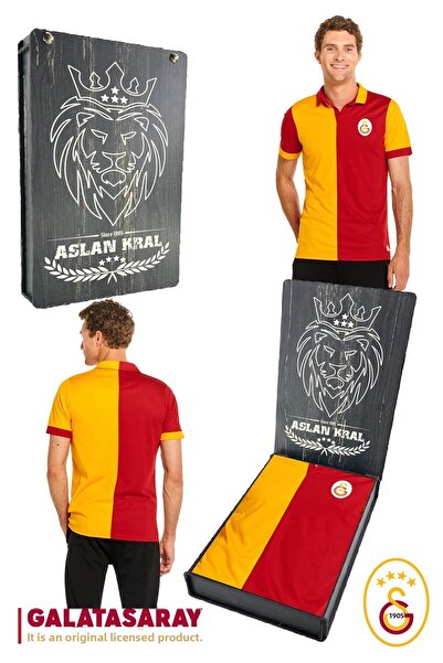 Galatasaray Γνήσιο μπλουζάκι Match Day με άδεια χρήσης με ξύλινο κουτί δώρου