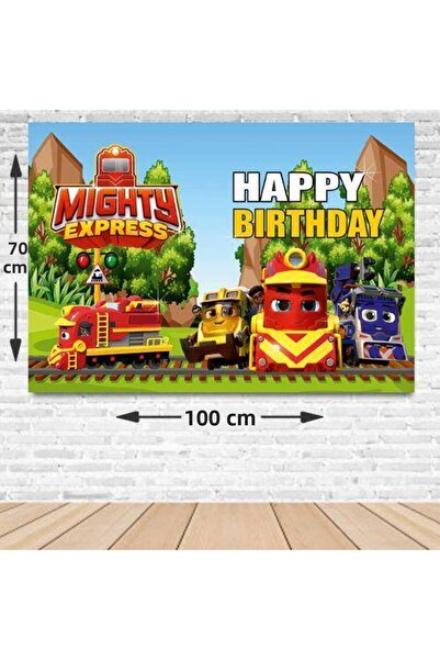 Parti Dükkanım Πανό Γενεθλίων Mighty Express Χωρίς Φωτογραφία 70*100 εκ.