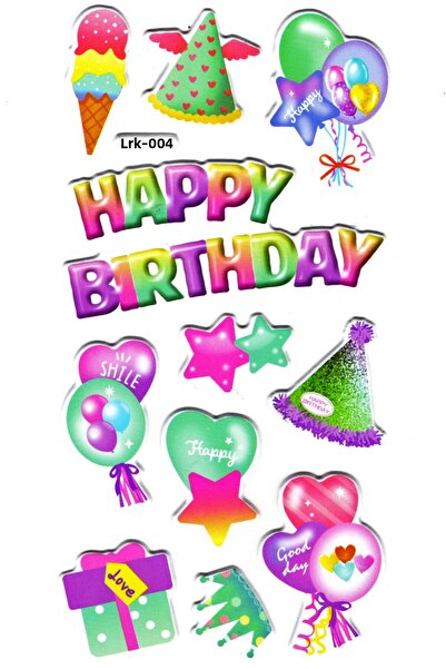 Limmy Autocolant în relief de 17x9cm pentru caiet de note pentru ziua de nașt...