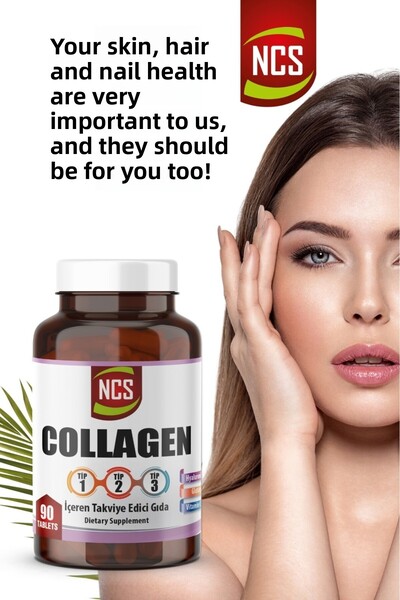NCS 1000 Mg Collagen Collagen - 1-2-3 Vitamin C and 90 Tablets Glutathione
