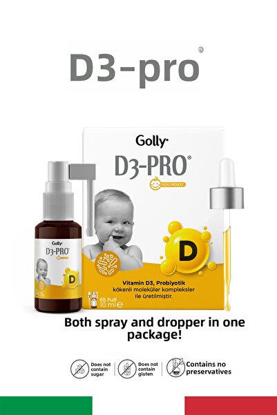 GOLLY D3-Pro 65 Puff - 10 مل فيتامين D3 والبروبيوتيك