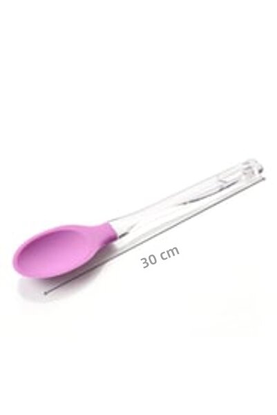 Turanyolu Silicone Spoon with Mica Handle - Durable and Practical Kitchen Ute...