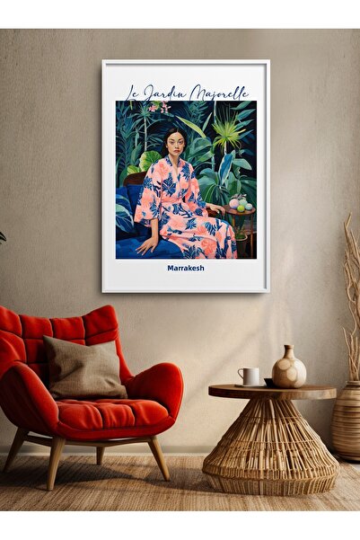 HOMEPACK Single Framed Woman Painting Modern Art Poster Painting Tk/200