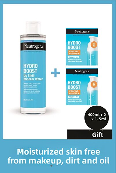 Neutrogena Hydro Boost Micellar Water 400ml + Spf 50 Gift