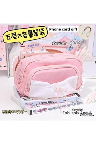 synshop Cutie pentru creion de capacitate mare, cu mai multe compartimente, d...