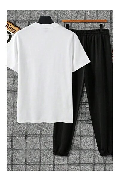 CLASİVA Unisex Printed Oversize Sports Special Design Tracksuit Set