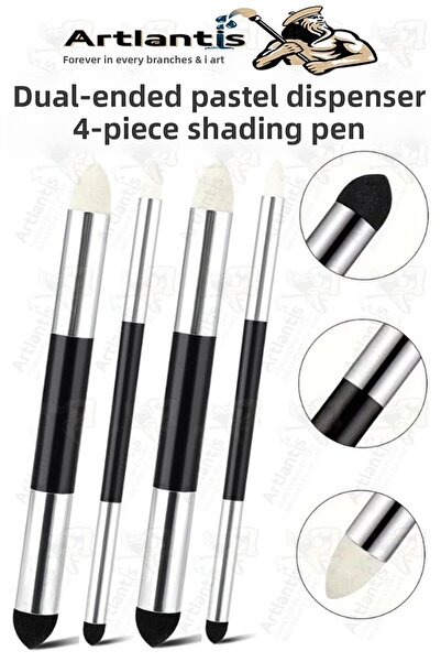 Artlantis Pastel Dispenser Shading Pencil 4 Pieces 1 Pack Sponge Felt Sketchi...
