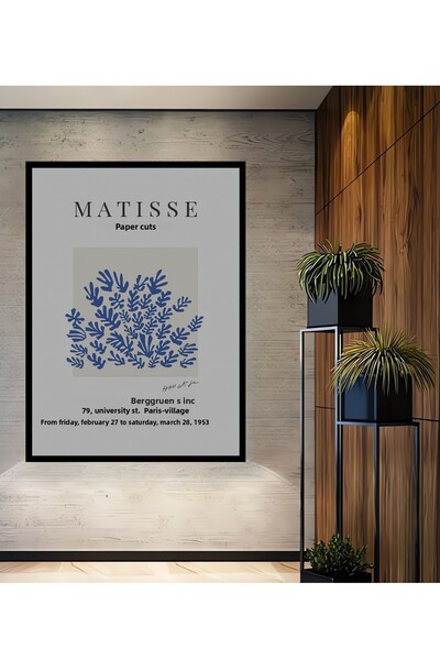 Teona Ahşap Tablou decorativ din lemn dreptunghiular cu aspect de cadru Matis...