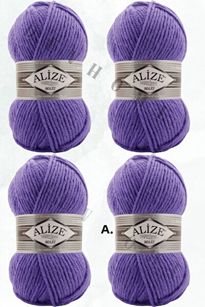 devhome Alize Superlana Maxi 100g Lână groasă pentru tricotat manual – Ideal pentru tricoturi de iarnă 100m 4 bucăți