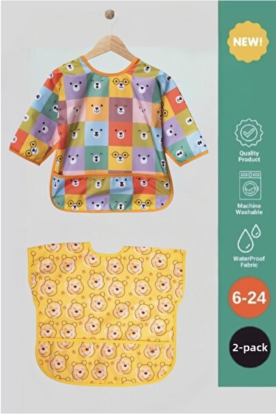 ANP MODA TASARIM Liquid-Proof Activity and Feeding Bib 0-36 Months Long and S...