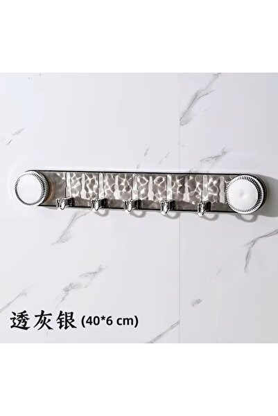 MİMOZA PARK Adhesive Vacuum 5-Piece Hanger Organizer (40cm X 6 cm)